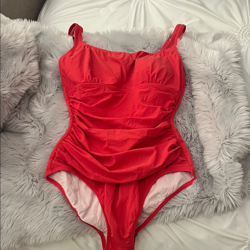 Red One-Piece Swimsuit